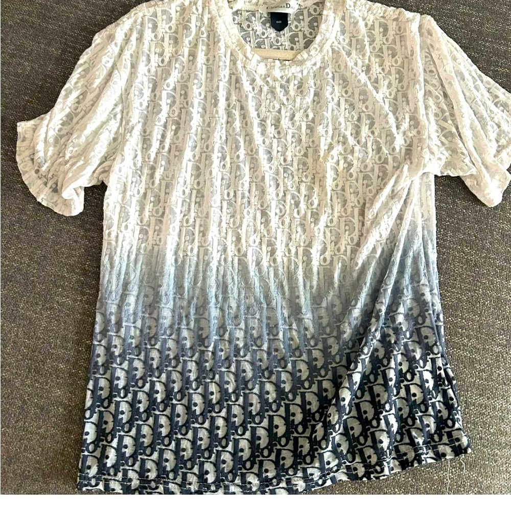 Christian Dior oblique jacquard tshirt